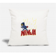 Ping Pong Ninja Natural White Pillow